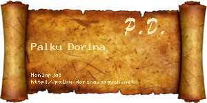 Palku Dorina névjegykártya